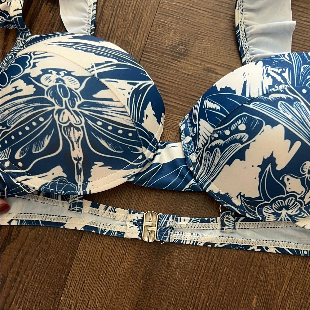 Commense Print Ruffle Bikini Set - Picture 4 of 6